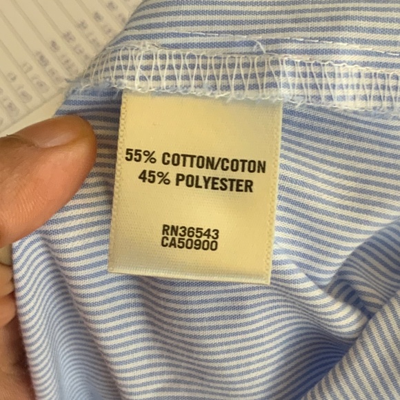 VAN HEUSEN Sleeveless Striped Blouse. Size M. - Picture 7 of 7